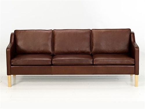 Mogens Hansen MH495 2 Pers Sofa L: 145 cm - Premium Læder / Mørkebrun