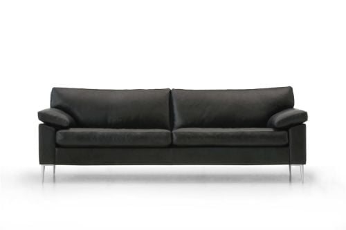 Mogens Hansen MH2163 2 1/2 Pers Sofa L: 194 cm - Premium Læder / Sort