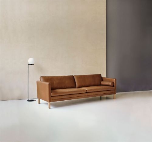 Mogens Hansen MH2614 4-Personen-Sofa L: 240 cm – Frej 15 Leder/geölte Eiche