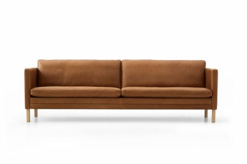Mogens Hansen MH2614 3 pers. sofa L: 210 cm - Frej 15 Læder/Olieret Egetræ