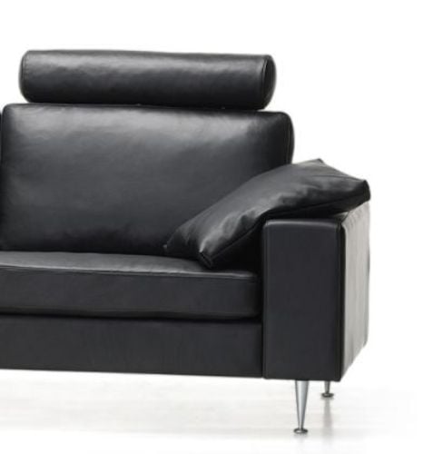 Mogens Hansen Nakkestøtte til MH 221 Sofa L: 60 cm - Premium Læder / Sort