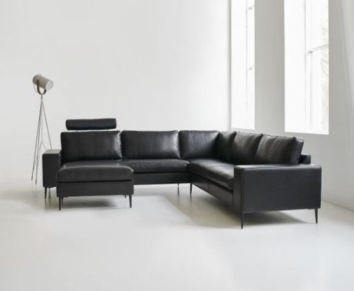 Mogens Hansen Kopfstütze für MH 221 Sofa L: 60 cm – Premium-Leder / Schwarz