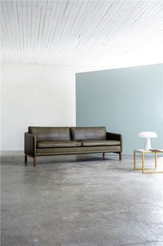 Mogens Hansen Sling Update 3 Pers. Sofa L: 205 cm – Frej 14 Leder/Walnuss geölt