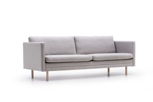 Mogens Hansen MH276 3 Pers Sofa m. Runde Ben L: 210 cm - Fiord 0101/Eg