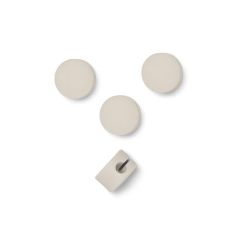 Pedestal Cable Dots - Silicone/Pearl