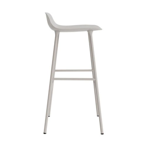 Normann Copenhagen Form Barhocker 75 cm - Stahl/Light Grey