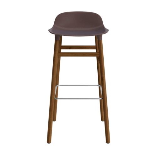 Normann Copenhagen Form Barstol SH: 75 cm. - Valnød/Brun
