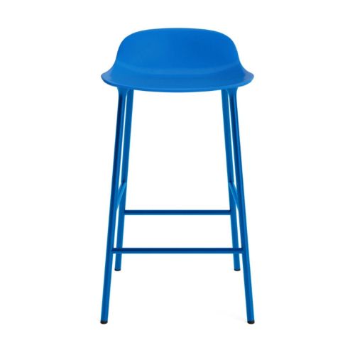 Normann Copenhagen Form Barstol SH: 65 cm. - Pulverlakeret Stål/Bright Blue