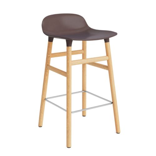 Normann Copenhagen Form Barhocker 65 cm. - Eiche/Braun