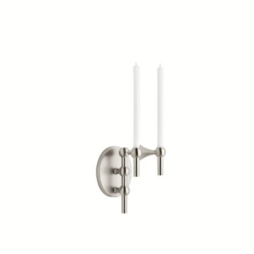 STOFF Nagel Wandhalter Ø: 11 cm - Gebürstetes Chrom