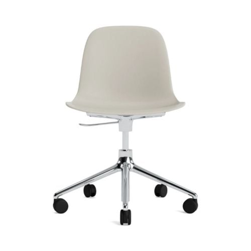 Normann Copenhagen Form Swivel Kontorstol - Aluminium/Lysegrå