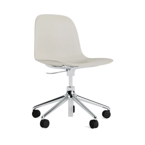 Normann Copenhagen Form Swivel Bürostuhl - Aluminium/Hellgrau