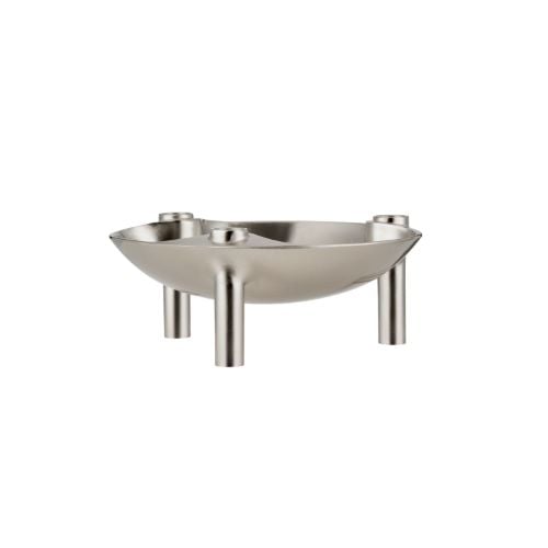 STOFF Nagel Bowl Ø: 13,8 cm - Brushed Chrome