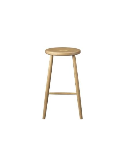 FDB Møbler J27C Counter Barstol Børge Mogensen SH: 65 cm - Bøg/Natur