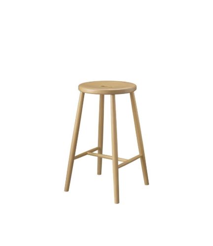 FDB Møbler J27C Thekenbarhocker Børge Mogensen SH: 65 cm – Buche/Natur