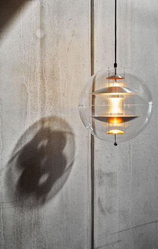 Verpan Verner Panton Globus Ø: 40 cm – Gebürstetes Alu