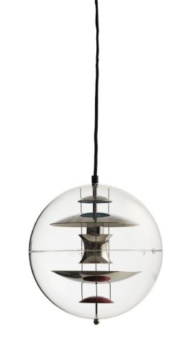 Verpan Verner Panton Globen Ø: 28 cm - Chrome/Red/Blue