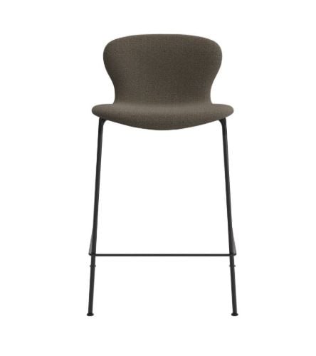 Bruunmunch PLAYchair Counter LowBack Fully Upholstered  - Boucle Crush 40/Black