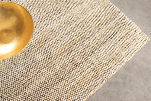 HC Carpets Helsinki Handgefertigter Teppich 50x80 cm - Elfenbeinhonig