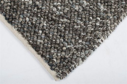 HC Carpets Oxford Handgewebter Teppich 160x230 cm - Dunkelgrau Mix