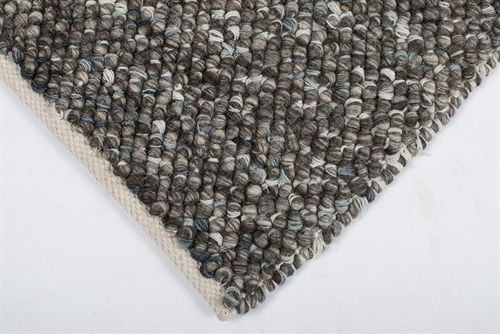HC Carpets Oxford Handgewebter Teppich 200x290 cm - Dunkelgrau Mix