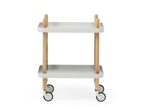 Normann Copenhagen Block Rullebord H: 64 cm - Lysegrå FORUDBESTIL: JULI 2026