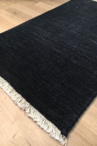 HC Carpets Skagen Handgewebter Teppich 50x80 cm - Dunkelblau