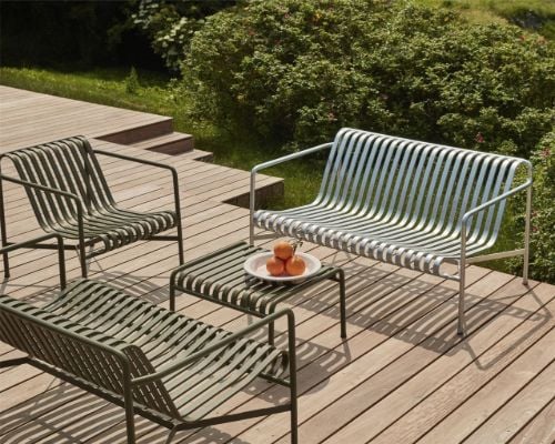 HAY Palissade Lounge Chair Low SH: 38 cm - Olive