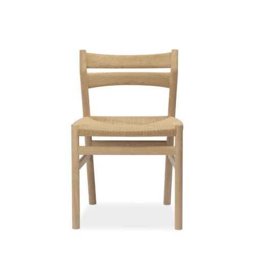 Bernstorffsminde Møbelfabrik BM1 Stol SH: 46 cm- Olieret Eg/Natur Flet