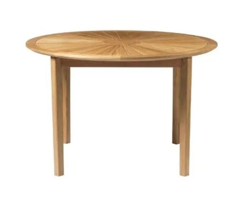FDB Møbler M27 Sammen Rundt Havebord Ø: 120 cm - Massiv Teak/Natur Olieret 