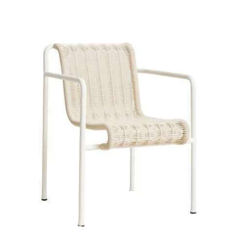 HAY Palissade Cord Dining Arm Chair SH: 45 cm - Cream White