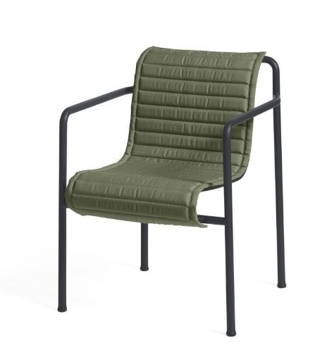 HAY Palissade Esszimmersessel, gestepptes Kissen, 103,5 x 44,5 cm – Olivgrün