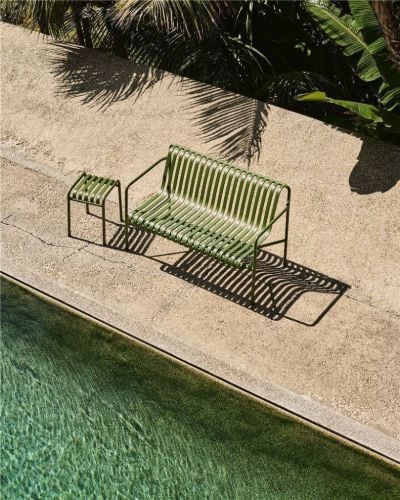 HAY Palissade Esszimmerbank L: 128 cm – Olive 