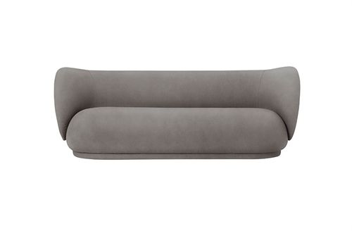 Ferm Living Rico 3 Personers Sofa Brushed L: 210 cm - Warm Grey