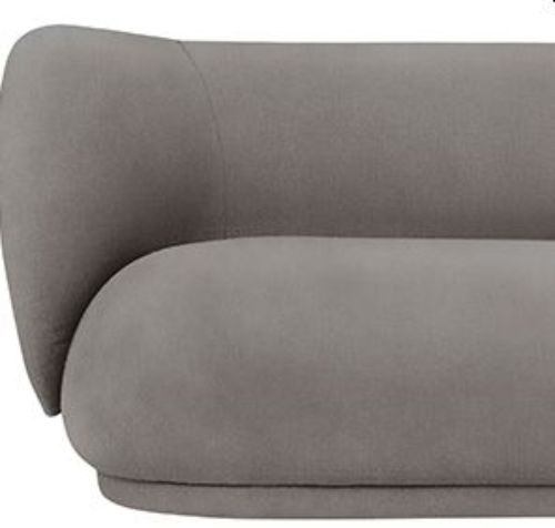 Ferm Living Rico 3-Personen-Sofa, gebürstet, L: 210 cm – warmes Grau