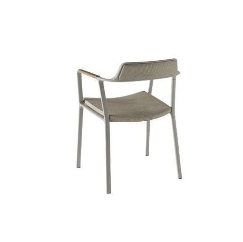 Vipp 711 Outdoor Open-Air Stuhl SH: 44,5 cm - Beige