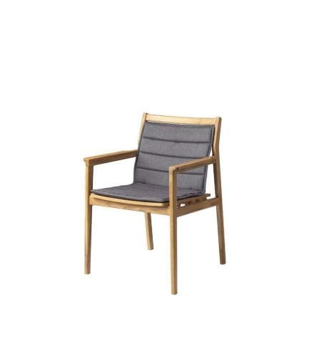 FDB Furniture M22 Together Kissen für M1 Gartenstuhl 45,5 x 85,5 cm – Anthrazitgrau  