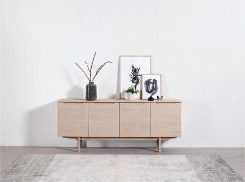 Skovby SM306 Beistelltisch 79 x 194 cm – Lackierte Eiche