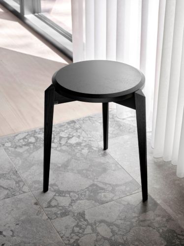 Skovby SM840 Hocker H: 46 cm – Schwarz lackierte Eiche