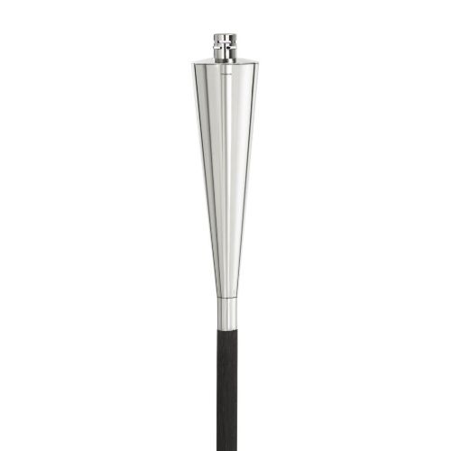 Blomus Orchos Garden Torch With Wooden Pole H: 145 cm - Stainless Steel Polished