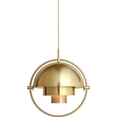 GUBI Multi-Lite pendel Ø:36 cm Brass base - Shiny Brass skærm