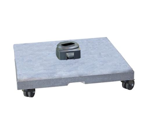 Cane-line Outdoor Luxe Parasolfod m. Hjul 100 kg - Matt Grey Granite FORUDBESTIL: OKTOBER 2026