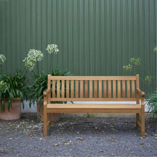 Mandalay Cambridge Gartenbank - Teak - L 154 x T 49 x H 90 cm - SH 44 cm