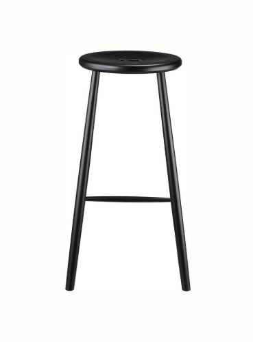 FDB Møbler J27B Barhocker Børge Mogensen H: 75 cm - Schwarz