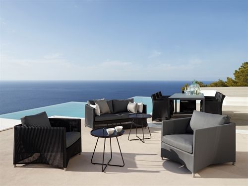 Cane-line Outdoor Diamond Loungesessel – Grau OUTLET