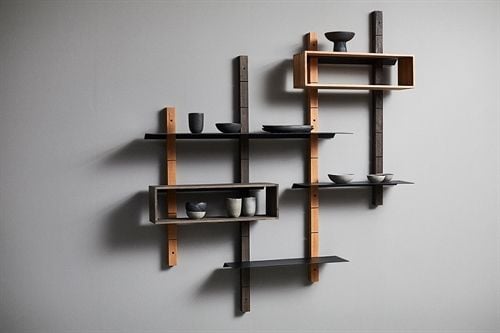 Muubs Open Shelf L für Regalsystem Eichen 70x20 cm - Dunkel gebeizte Eiche OUTLET