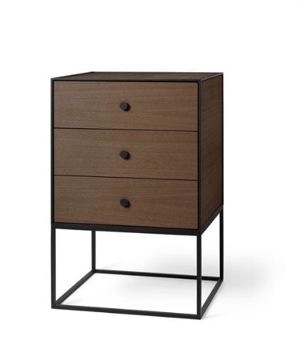 Audo Copenhagen Rahmen 49 49x49 cm inkl. 3 Schubladen – Räuchereiche OUTLET