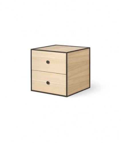 Audo Copenhagen Frame 35 35x35 cm inkl. 2 Skuffer - Eg OUTLET