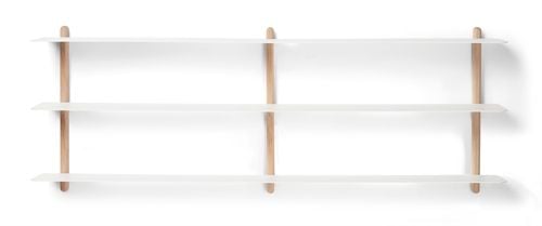 Gejst Nivo Hylde D Large H: 65 cm - White/Oak OUTLET