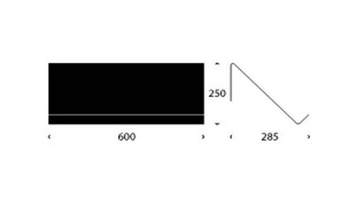FROST UNU Schuh-/Zeitschriftenregal 4038 L: 600 cm – Mattschwarz OUTLET